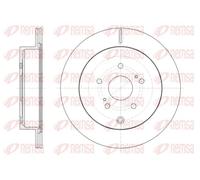 2x Brake disc Rear Axle Vented 61416.10 REMSA for SUZUKI GRAND VITARA II