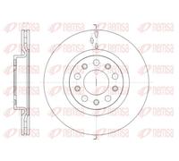 2x Brake disc Rear Axle Vented 61428.10 REMSA for ALFA ROMEO 159 BRERA SPIDER