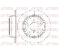 2x Brake disc Rear Axle Vented 61453.10 REMSA for BMW 3 Gran Turismo 4 Coupe 3