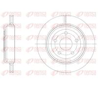 2x Brake disc Rear Axle Vented 61513.10 REMSA for JEEP GRAND CHEROKEE IV