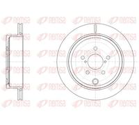 2x Brake disc Rear Axle Vented 61536.10 REMSA for SUBARU LEGACY V
