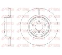 2x Brake disc Rear Axle Vented 61599.10 REMSA for BMW 7 5 Gran Turismo