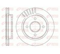 2x Brake disc Rear Axle Vented 6160.10 REMSA for FORD MONDEO MONDEO Saloon