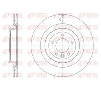 2x Brake disc Rear Axle Vented 61612.10 REMSA for LAND ROVER RANGE ROVER SPORT I