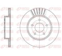 2x Brake disc Rear Axle Vented 61623.10 REMSA for NISSAN LEAF