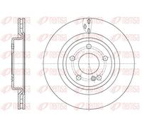 2x Brake disc Rear Axle Vented 61633.10 REMSA for MERCEDES-BENZ A-CLASS