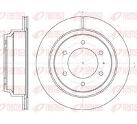 2x Brake disc Rear Axle Vented 6515.10 REMSA for OPEL ISUZU