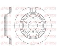 2x Brake disc Rear Axle Vented 6588.10 REMSA for BMW 5 3 Coupe 5 Touring