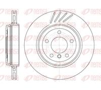 2x Brake disc Rear Axle Vented 6645.10 REMSA for BMW 3 3 Touring 3 Coupe