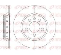2x Brake disc Rear Axle Vented 6646.10 REMSA for AUDI VW SEAT SKODA