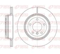 2x Brake disc Rear Axle Vented 6654.10 REMSA for BMW 5 5 Touring 6 6 Convertible