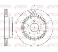 REMSA REAR 2 X BRAKE DISC 676010 FOR MERCEDES-BENZ