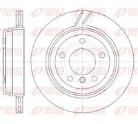 2x Brake disc Rear Axle Vented 6772.10 REMSA for BMW 3 Touring 3