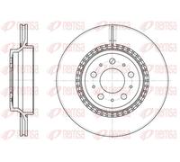 2x Brake disc Rear Axle Vented 6777.10 REMSA for VOLVO XC90 I