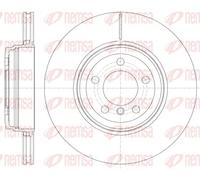 2x Brake disc Rear Axle Vented 6852.10 REMSA for BMW 7 5 5 Touring 6