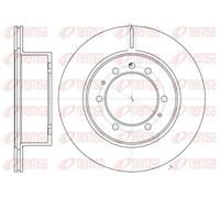 REMSA REAR 2 X BRAKE DISC 692610 FOR NISSAN