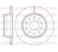 REMSA REAR 2 X BRAKE DISC 693010 FOR AUDI