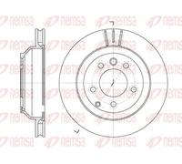 2x Brake disc Rear Axle Vented 6971.10 REMSA for AUDI PORSCHE VW