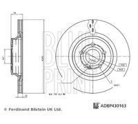 BLUE PRINT ADBP430163 Brake disc
