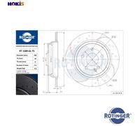 2x BRAKE DISC RT 1589-GL T5 FOR MERCEDES-BENZ VIANO V-CLASS VITO/Bus/MIXTO/Van