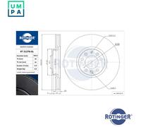 2x BRAKE DISC RT 21278-GL FOR PEUGEOT PARTNER/Box/Body/MPV RIFTER 3008/SUV DS