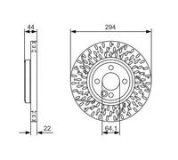 BOSCH 0 986 479 A69 Brake disc