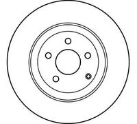 TRW DF4148S Brake Disc for MERCEDES-BENZ