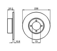 BOSCH 0 986 478 079 Brake disc