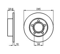 BOSCH 0 986 478 461 Brake disc