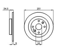 2x Brake disc solid 0 986 478 701 BOSCH for MAZDA 323 S Mk IV 323 C Mk IV MX-5