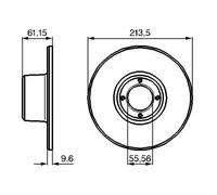 BOSCH 0 986 478 811 Brake disc