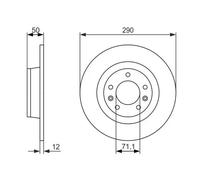 BOSCH 0 986 479 311 Brake disc