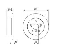 BOSCH 0 986 479 C21 Brake disc