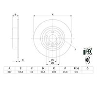 Bosch Brake Disc Pair - 0986479E58
