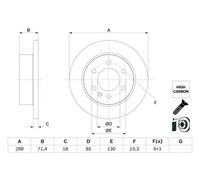 Bosch Brake Disc Pair - 0986479H06