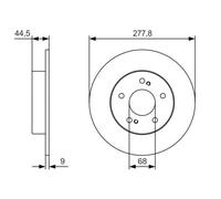 BOSCH 0 986 479 T86 Brake disc