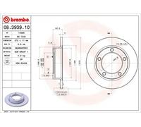 BREMBO 08.3939.10 Brake disc