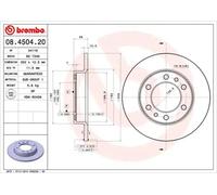 BREMBO 08.4504.20 Brake disc