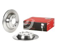 08.5037.10 Rear Brake Discs 2 Pieces Pair 258mm Diameter Solid Braking By Brembo