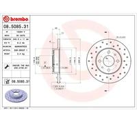 Brembo 08.5085.31 Prime Brake Disc