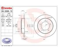 BREMBO 08.5266.10 Brake disc
