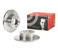 2x Brake disc solid 08.5444.10 BREMBO for MERCEDES-BENZ PUCH