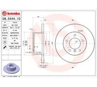 Brembo Brake Discs 08.5444.10 - Solid Front Axle Set 2x for Mercedes-Benz G-Class (Puch)