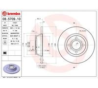 BREMBO 08.5709.10 Brake disc