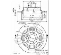 BREMBO 08.7765.75 Brake disc