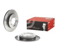 2x Brake disc solid 08.9081.21 BREMBO for HYUNDAI KIA