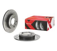 2x Brake disc solid 08.9136.1X BREMBO for AUDI SEAT