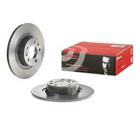 BREMBO 2x Brake Discs Solid Rear Axle Braking Coated Fits Peugeot 407 08.9367.11