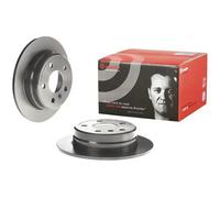 2x Brake disc solid 08.9580.11 BREMBO for MERCEDES-BENZ A-CLASS