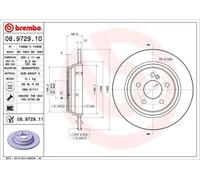 BREMBO 08.9729.11 Brake disc